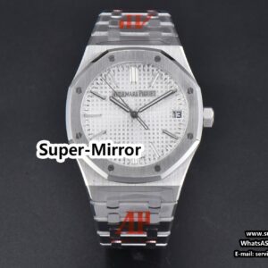 Royal Oak 15510 50th Anniversary ORF 41MM SS White Dial SS Bracelet SA4302