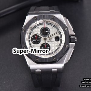 Royal Oak Offshore JF 44MM Black Ceramic Panda Dial Rubber Strap A3126 V2