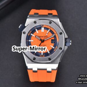 Royal Oak Offshore Diver 15710 Orange JF 42MM Orange Rubber Strap A3120