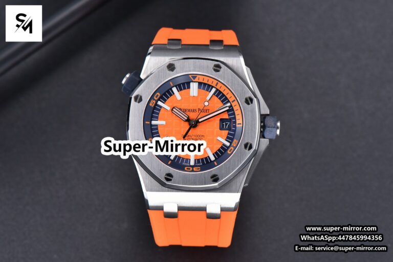 Royal Oak Offshore Diver 15710 Orange JF 42MM Orange Rubber Strap A3120